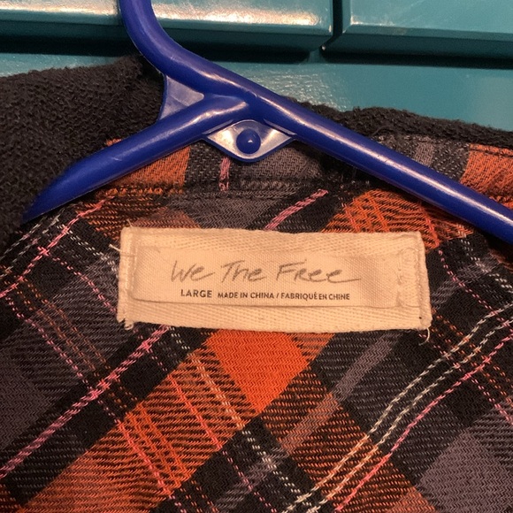 We the Free Women’s Calico Basin Plaid Shirt Jacket. Size Large. - Picture 6 of 6